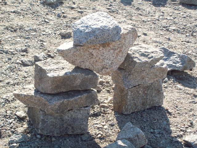 Balanced rocks on the North Shore in Massachusetts