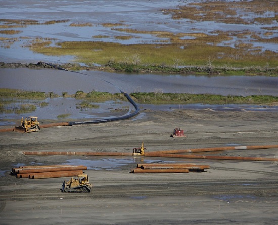 Louisiana wetland restoration after Hurricane Katrina