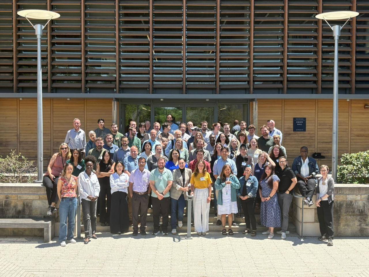 2026 Conservation Finance Group Photo outside Kroon Hall, Yale