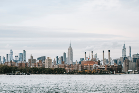 New York City Skyline over the Hudson River