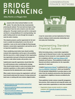 CBEY CFN Toolkit Bridge Financing